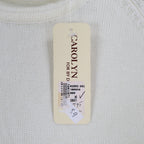 Carolyn Taylor Sweater Womens Small Cream Mock Neck Raglan Knit Top NWT - take2supply
