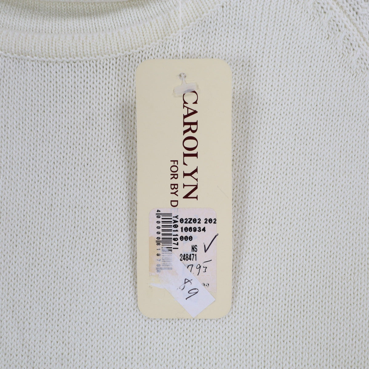 Carolyn Taylor Sweater Womens Small Cream Mock Neck Raglan Knit Top NWT - take2supply