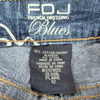 FDJ Olivia Flare Jeans Women 12 Blue Stretch Mid Rise Denim NWT New - take2supply