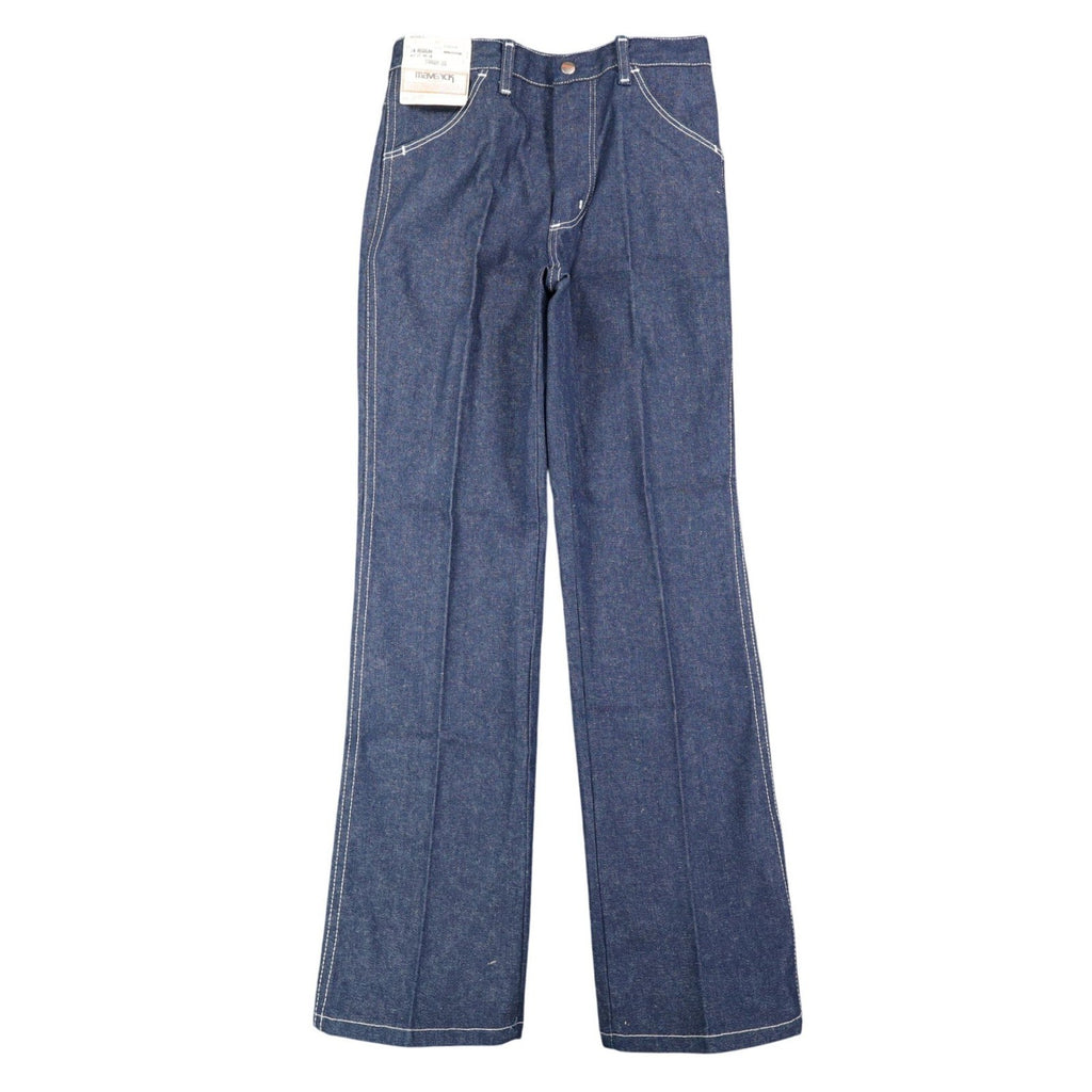 Maverick Straight Leg Jeans Boys 14 Regular Vintage 70s Blue Cotton USA Z135DAR - take2supply