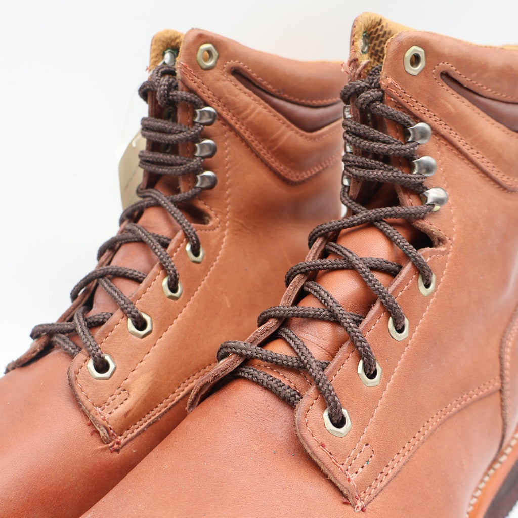Lake of the Woods 3900 Work Boots Mens 10.5 D Vintage Brown Leather Lace Up New - take2supply