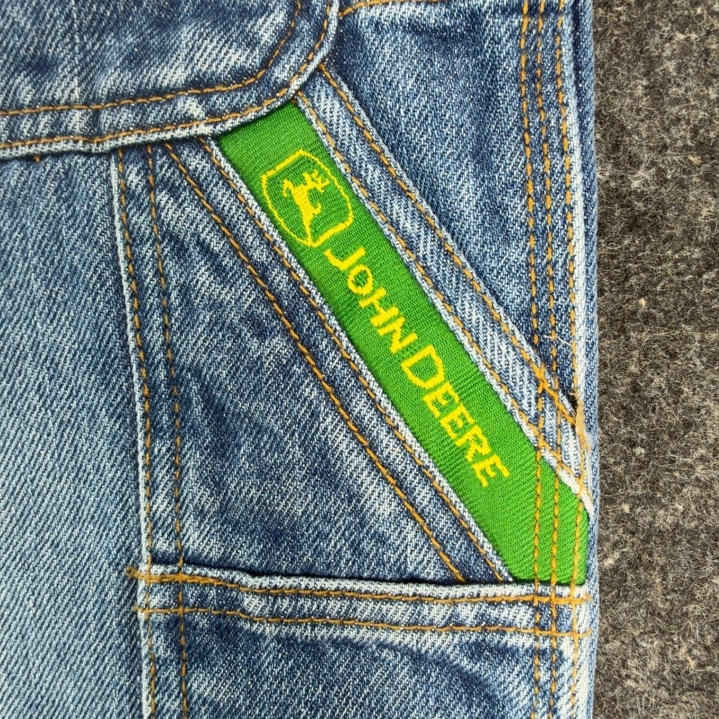 John Deere Y2K Carpenter Denim Shorts Boys 12 Stone Wash Cotton NWT Deadstock - take2supply