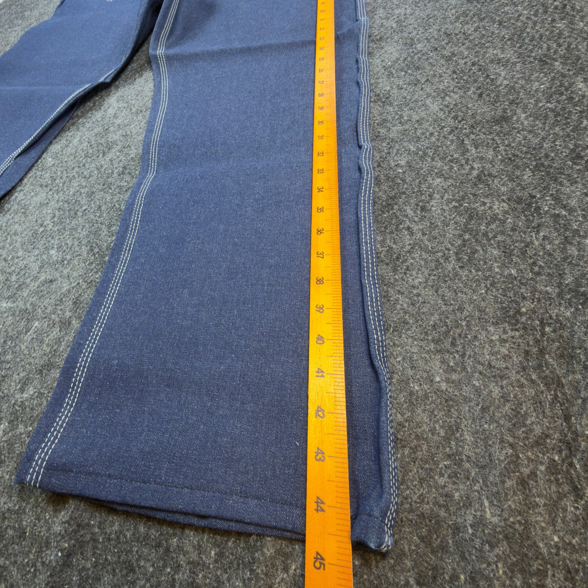 KEY Vintage 90s Dungaree Jeans Mens 44x32 USA Made Blue Denim NWT - take2supply