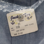 Jack Tar Shirt Toddler Boys 3T Blue Oxford Short Sleeve Cotton USA NWT - take2supply