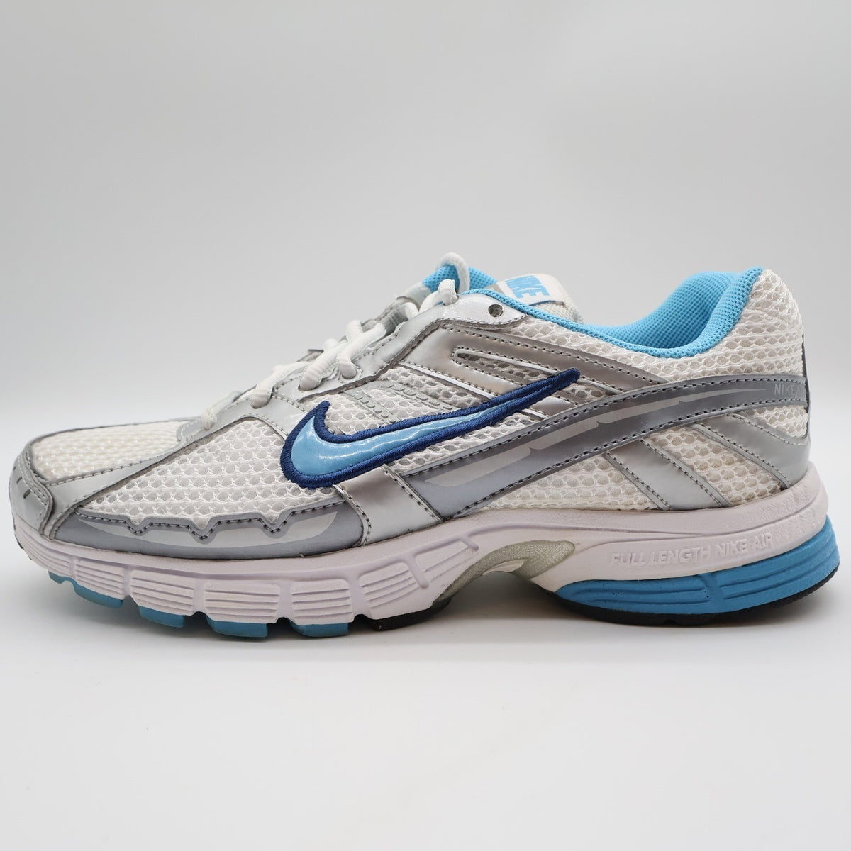 Nike Air Alaris+ 3 MSL Women 7 Running Shoes 2010 White Silver Blue 386775-141 - take2supply