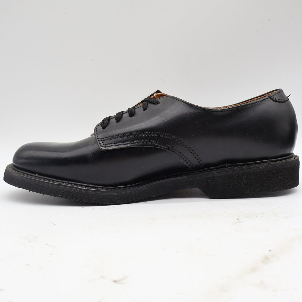 Carolina Oxford Shoes Mens 10 C Vintage Black Leather Plain Toe Made in USA New - take2supply