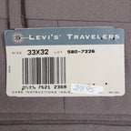 Levi's Travelers Dress Pants Mens 33x32 Vintage 90s Brown Wool Blend Pleated NWT - take2supply