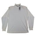 Lucia Mock Neck Top Womens Small Vintage 90s Ivory Embroidered Deadstock NWT - take2supply