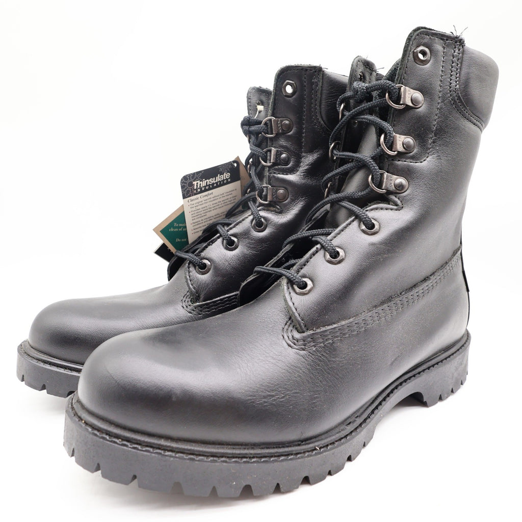 Rocky 1950 8" Collar Boot Mens 9.5 Black Leather Waterproof Insulated NIB - take2supply