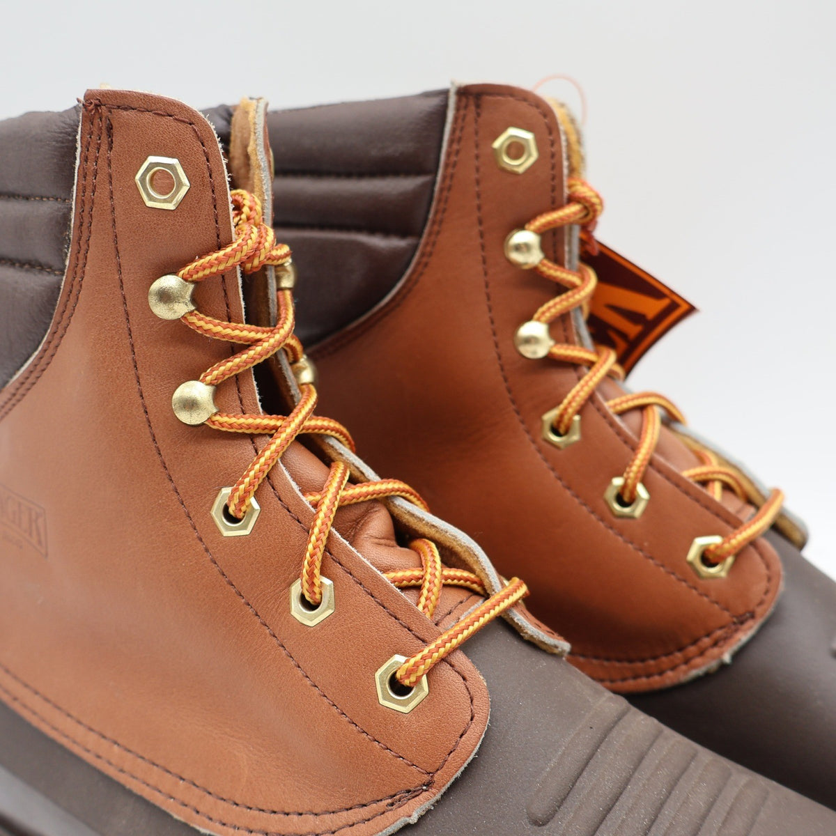 Ranger Insulated Hunting Boots Mens 8M Vintage Brown Leather Rubber Duck Boots - take2supply