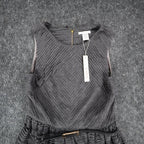 Esley Sleeveless Fit & Flare Dress Womens Size Small Gray Pleated Belted NWT - take2supply