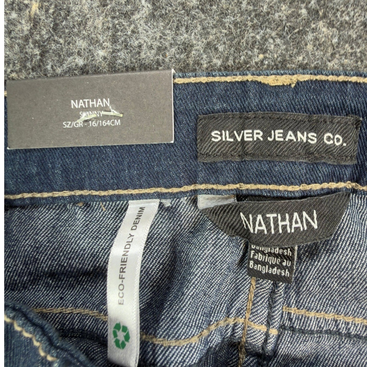 Silver Jeans Co. Nathan Skinny Jeans Boys Size 16 Dark Blue Denim NWT - take2supply