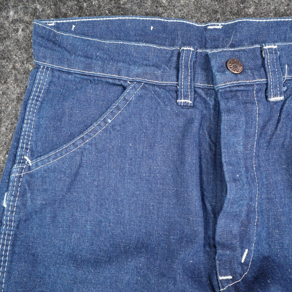 Dee Cee Rappers Jeans Womens 16 Regular Vintage Deadstock Blue Cotton USA Made - take2supply