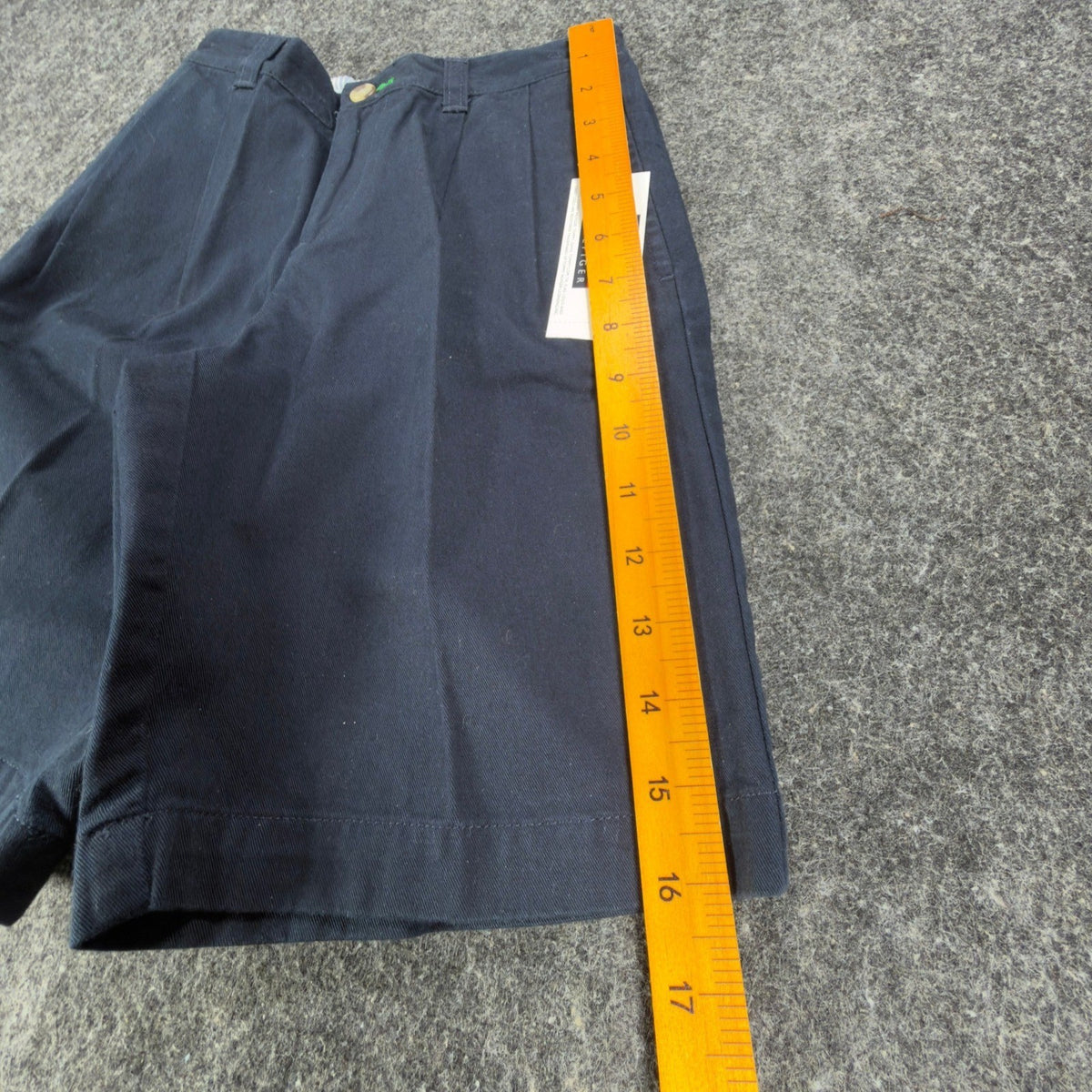Tommy Hilfiger Vintage 90s Pleated Chino Shorts Boys 7 Navy Cotton NWT - take2supply