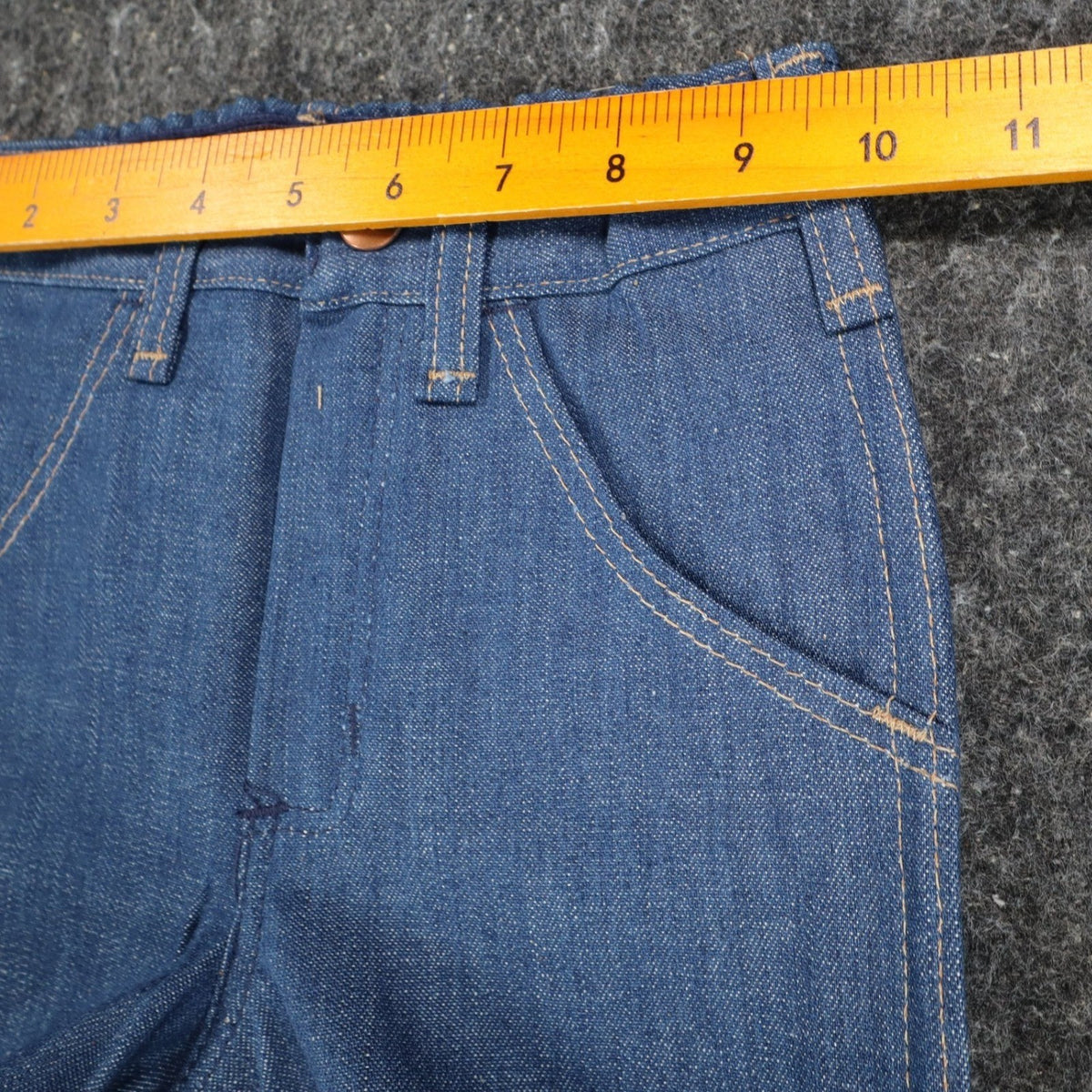 Young Maverick Boot Jean Kids 4 Vintage 70s Blue Denim Deadstock USA 75M16WD - take2supply