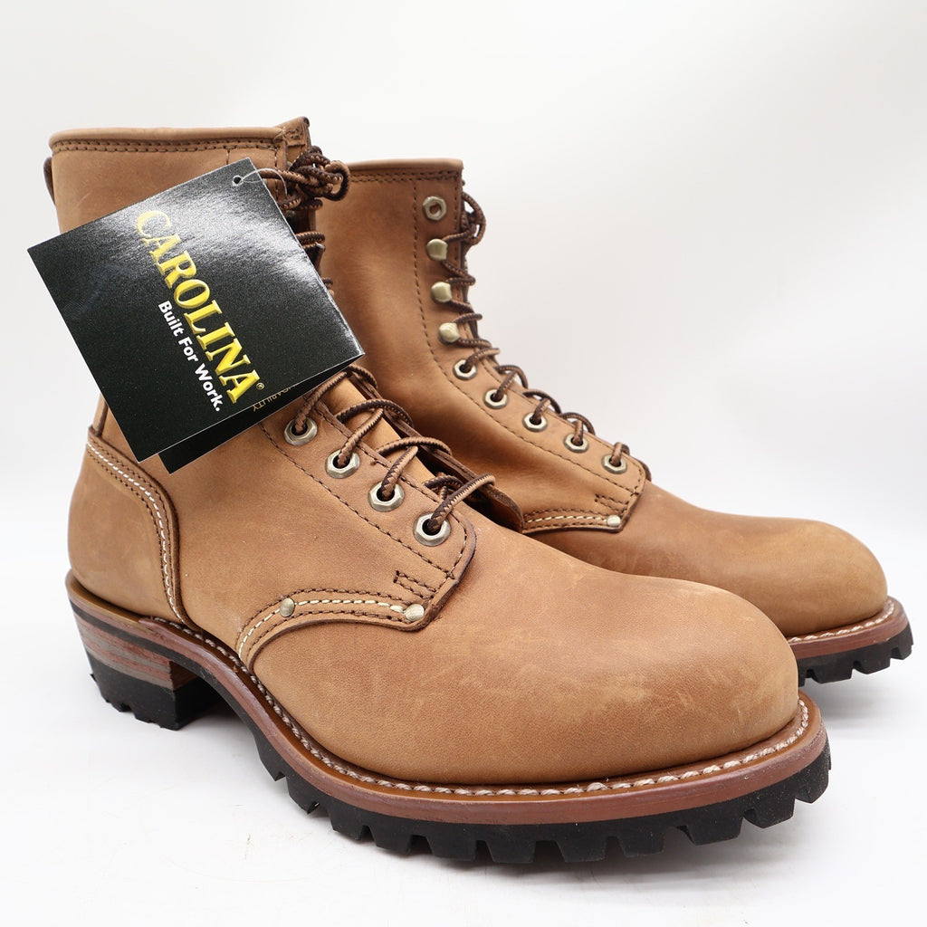 Carolina Logger Boots Mens 9 2E Brown Leather Steel Toe Work Boots NWT 8585 - take2supply