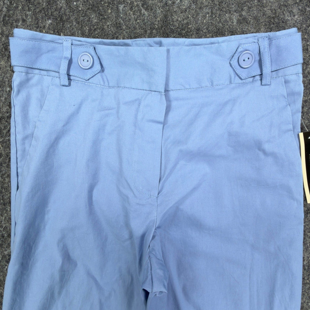 Amy Byer Y2K Bermuda Shorts Girls 12 Blue Cotton Stretch Cuffed New - take2supply