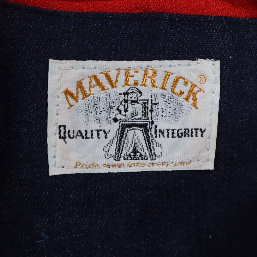 Young Maverick Vintage Girls 7 Blue Red Stripe Flare Jeans NWT - take2supply