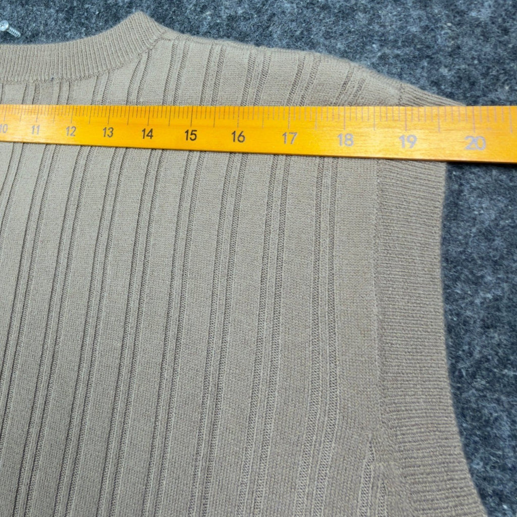 Port City Khaki's V-Neck Sweater Vest Mens L Tan Acrylic NWT Deadstock - take2supply