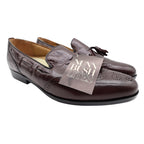 Nunn Bush Lites Tassel Loafers Mens 11 M Vintage Burgundy Leather Wingtip 73926 - take2supply