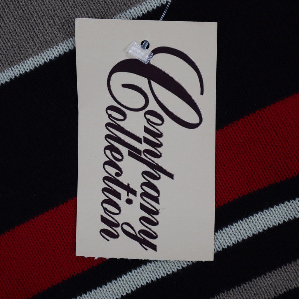 Company Collection Sweater Set Womens M Red Black Striped Cardigan Top USA NWT - take2supply