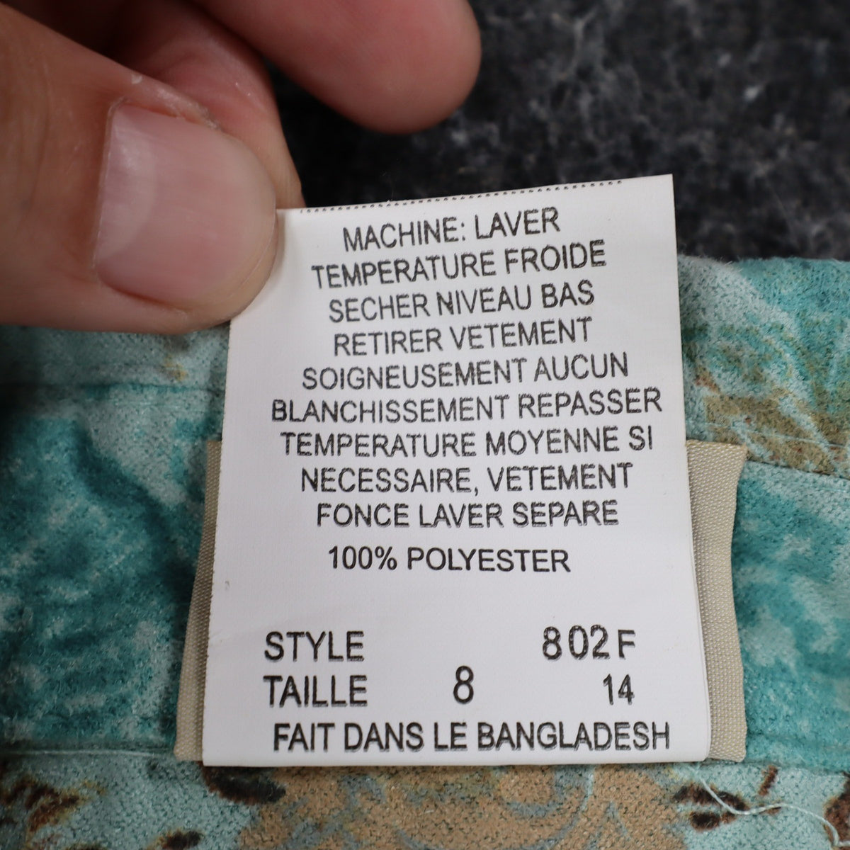 Company Collection Shirt Jacket Womens 8 Y2K Aqua Blue Paisley Floral Textured - take2supply