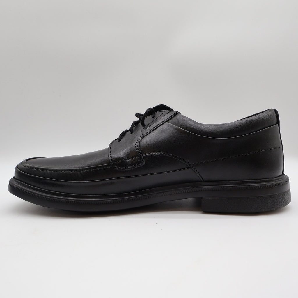 Hush Puppies Prinze Hopper Men's Black Leather Derby Oxford Dress Shoes - take2supply