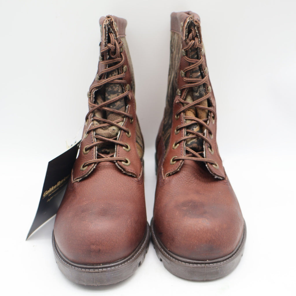 Golden Retriever Hunting Boots Mens 9 Vintage Brown Camo Waterproof Thinsulate - take2supply