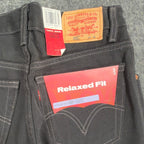 Levi's Y2K 550 Student Relaxed Fit Jeans Men 29x30 Black Denim NWT Deadstock - take2supply