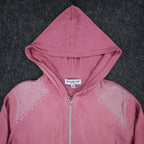 Southern Lady Petite PM Pink Embellished Hooded Zip Cardigan Sweater NWT - take2supply