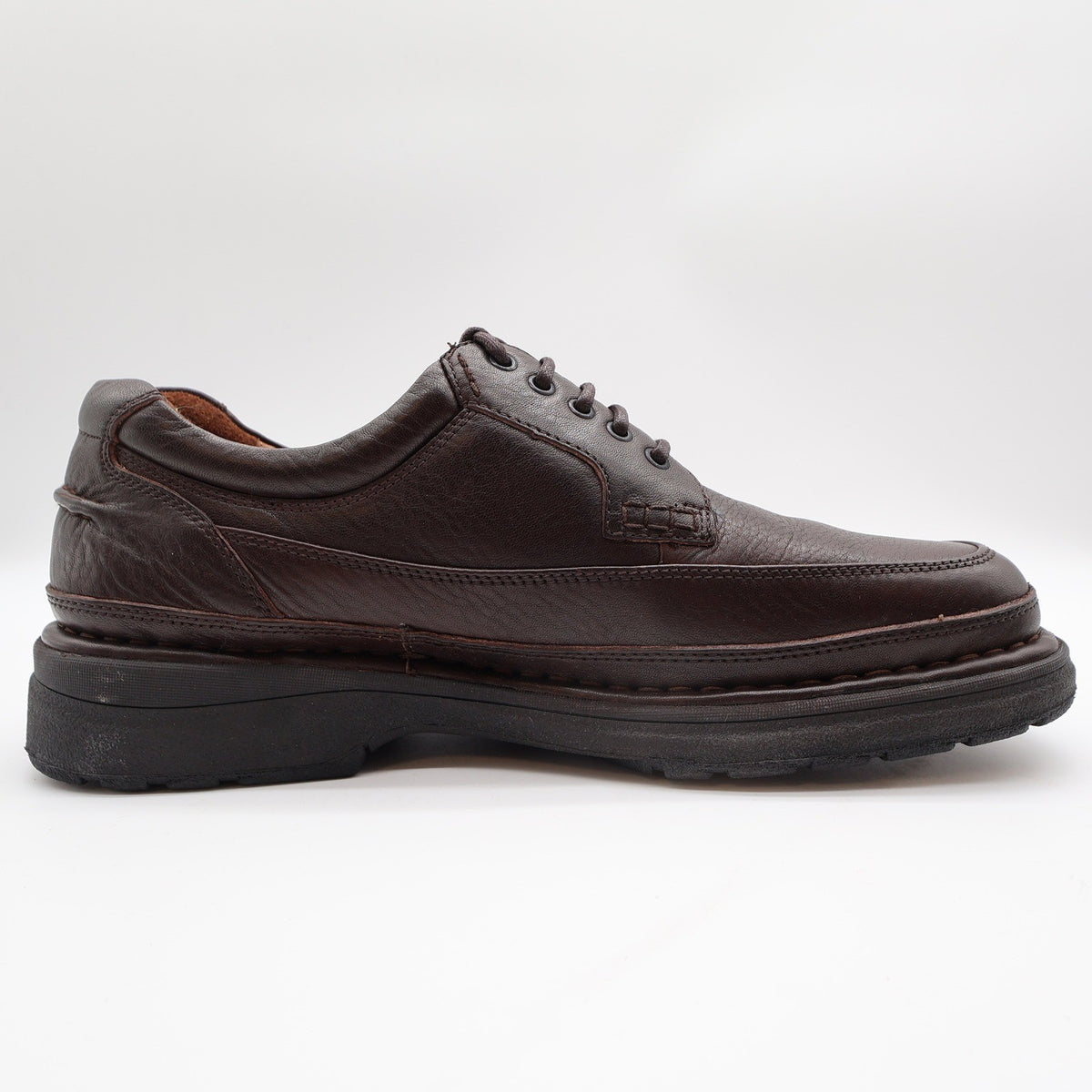 Hush Puppies Summit Persimmon Mens 9 M Brown Leather Casual Derby Shoes 14191 - take2supply