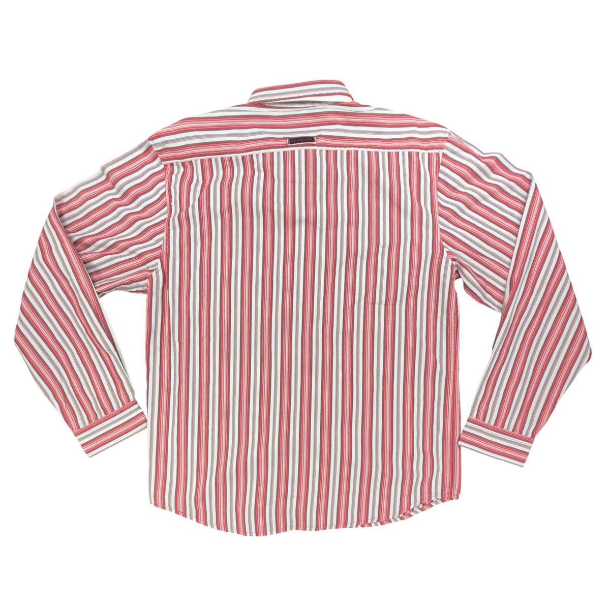 US Polo Assn Striped Button Down Shirt Mens XL Red White Cotton NWT - take2supply