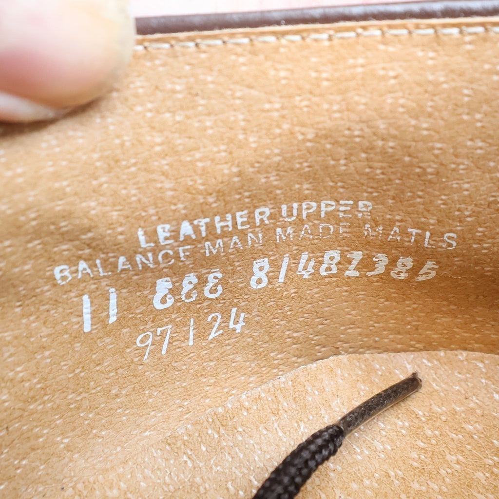 Barclay Endicott Johnson Brown Leather Oxford Shoes Mens 11 EEE Wide Vintage USA - take2supply