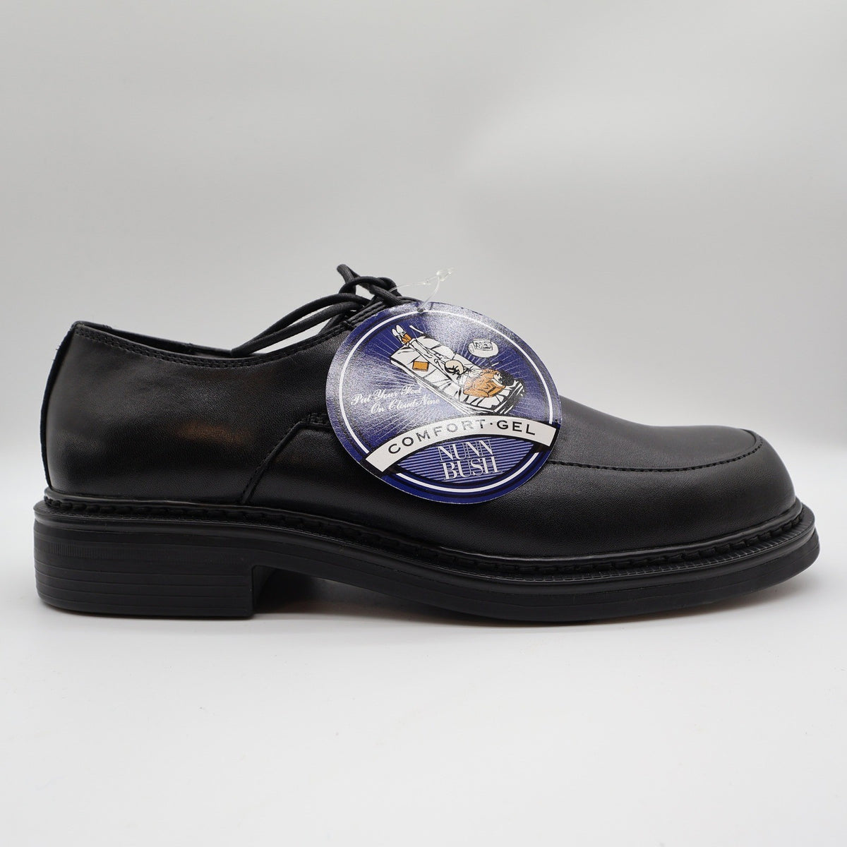 Nunn Bush Hayden Black Leather Oxford Mens Size 10 M Comfort Gel Shoes 83883-57 - take2supply