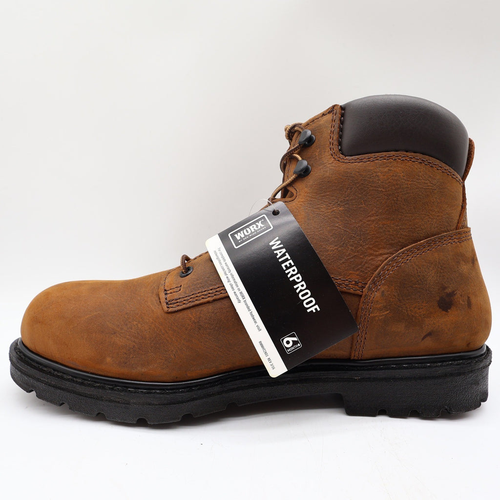Worx by Red Wing Steel Toe Work Boots Mens 12 Brown Leather Waterproof NEW 5606 - take2supply