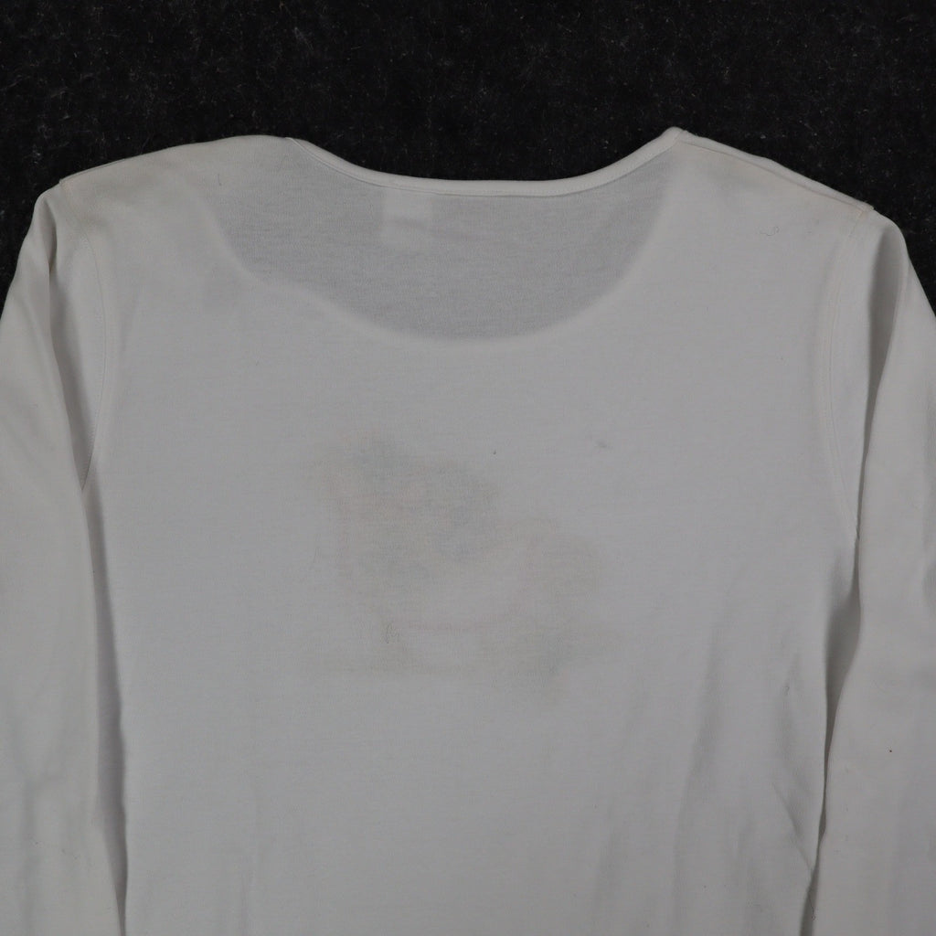 Peanut Butter & Jelly Shirt Womens Medium White Holiday Christmas Sleigh Beaded - take2supply