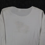 Peanut Butter & Jelly Shirt Womens Medium White Holiday Christmas Sleigh Beaded - take2supply