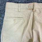 Wolf Mountain Key Shorts Mens 32 Tan Khaki 100% Cotton Pleated Vintage USA NWT - take2supply