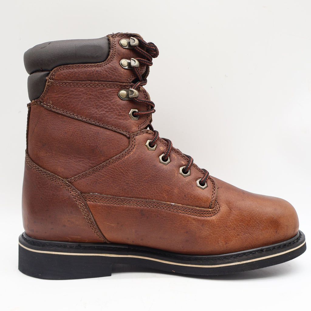 McRae Industrial Work Boots Mens 9W Brown Leather EH Rated Lace Up MR88122 NEW - take2supply