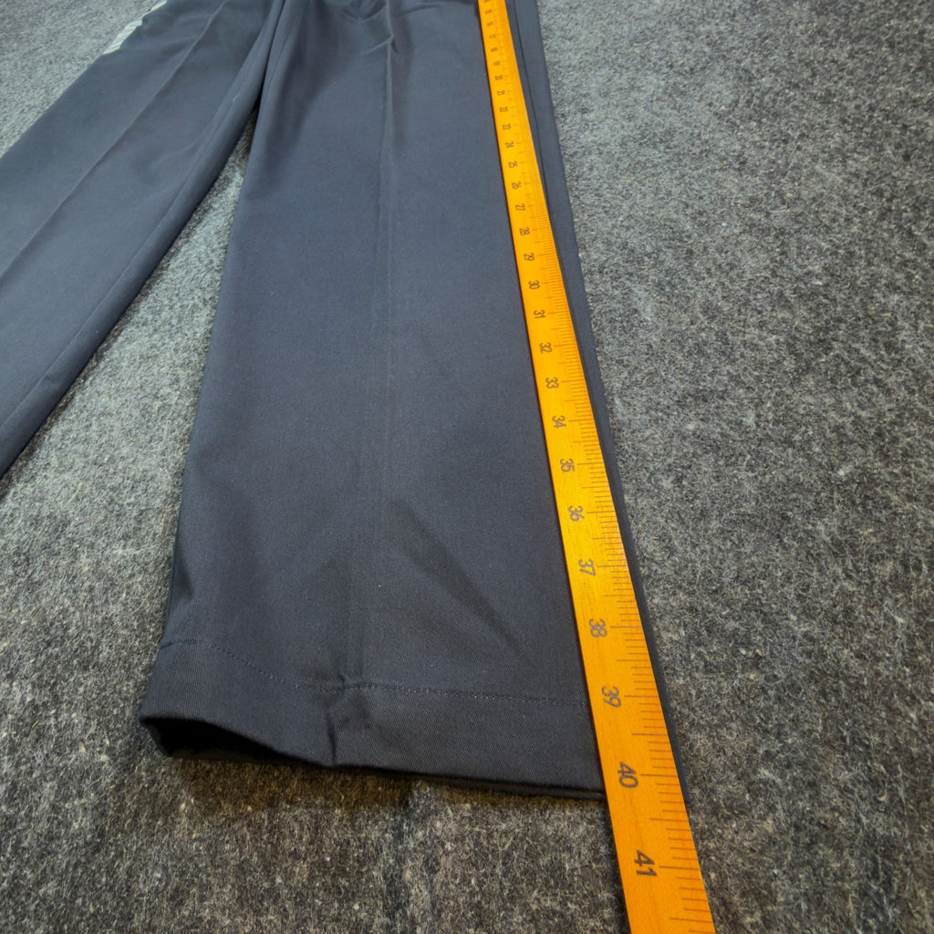 Haggar Pants Mens 33x30 Navy Blue Cotton Pleated Black Label Vintage Y2K NWT - take2supply