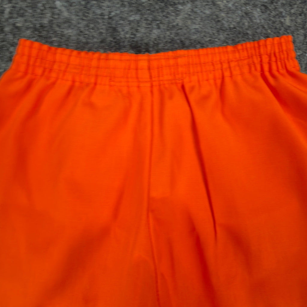 Fruit of the Loom Vintage 70s Shorts Kids XS Orange Cotton Deadstock NWT - take2supply