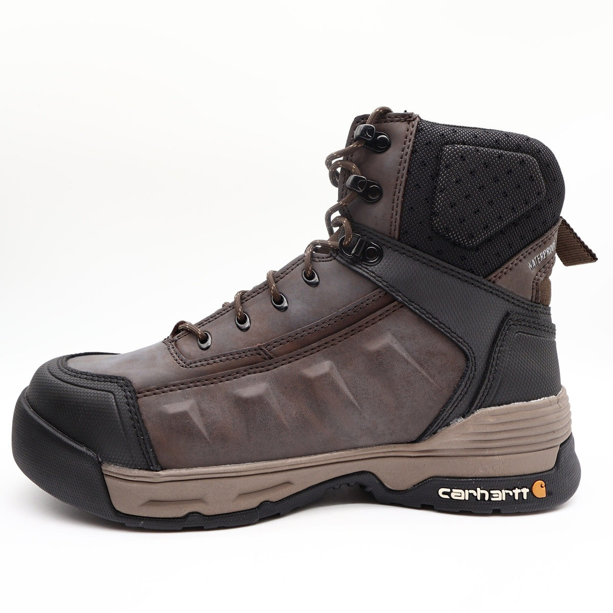 Carhartt 6 Force Soft Toe Work Boots Mens 12 Brown Leather New - take2supply
