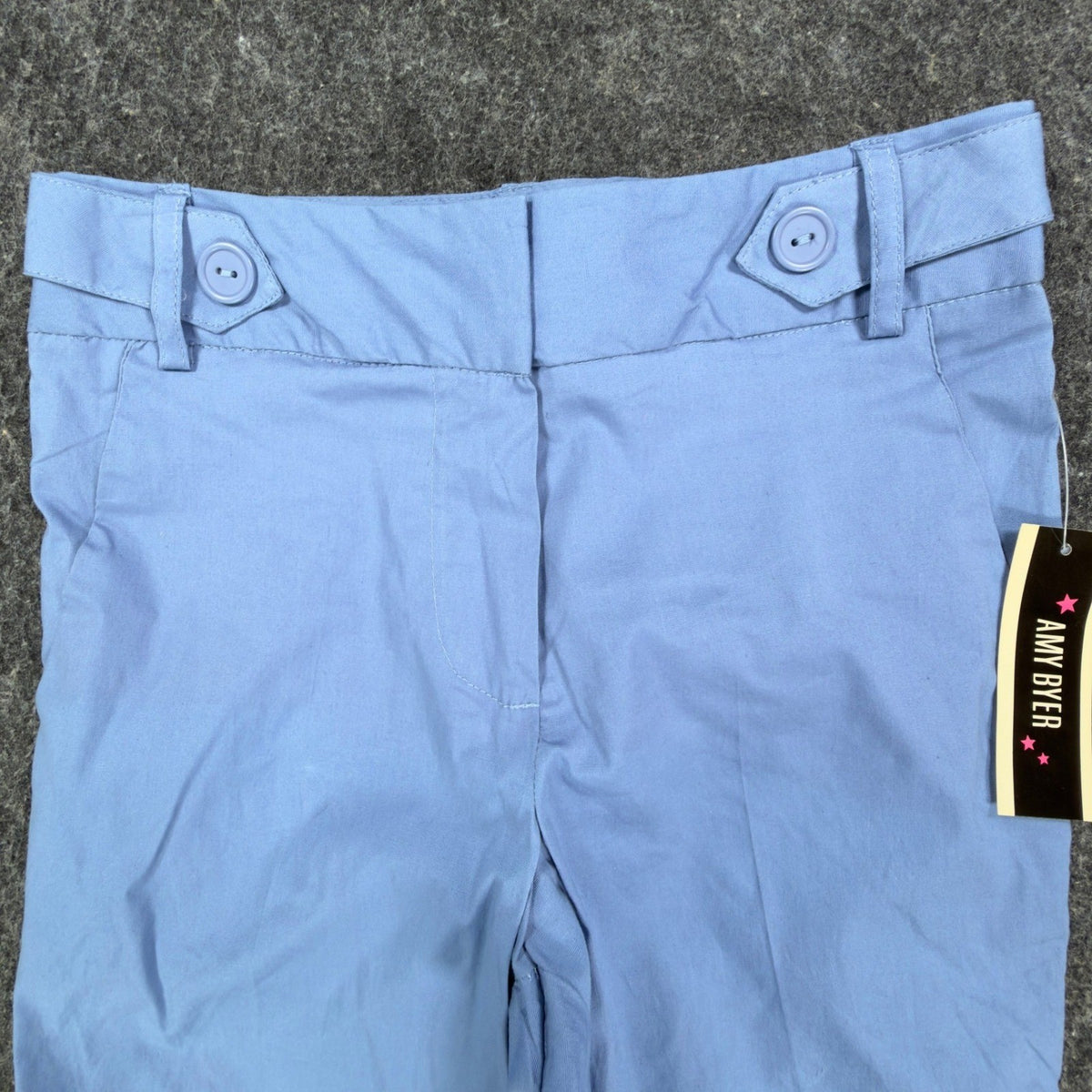 Amy Byer Y2K Bermuda Shorts Girls 8 Blue Cotton Spandex NWT - take2supply
