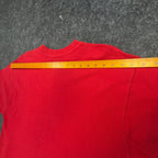 Ferruche V-Neck Shirt Mens M Red Cotton Mesh Knit Deadstock Y2K 17-121 - take2supply