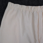 Lucia Seersucker Shorts Womens Small Vintage 90s Peach Striped Deadstock USA - take2supply
