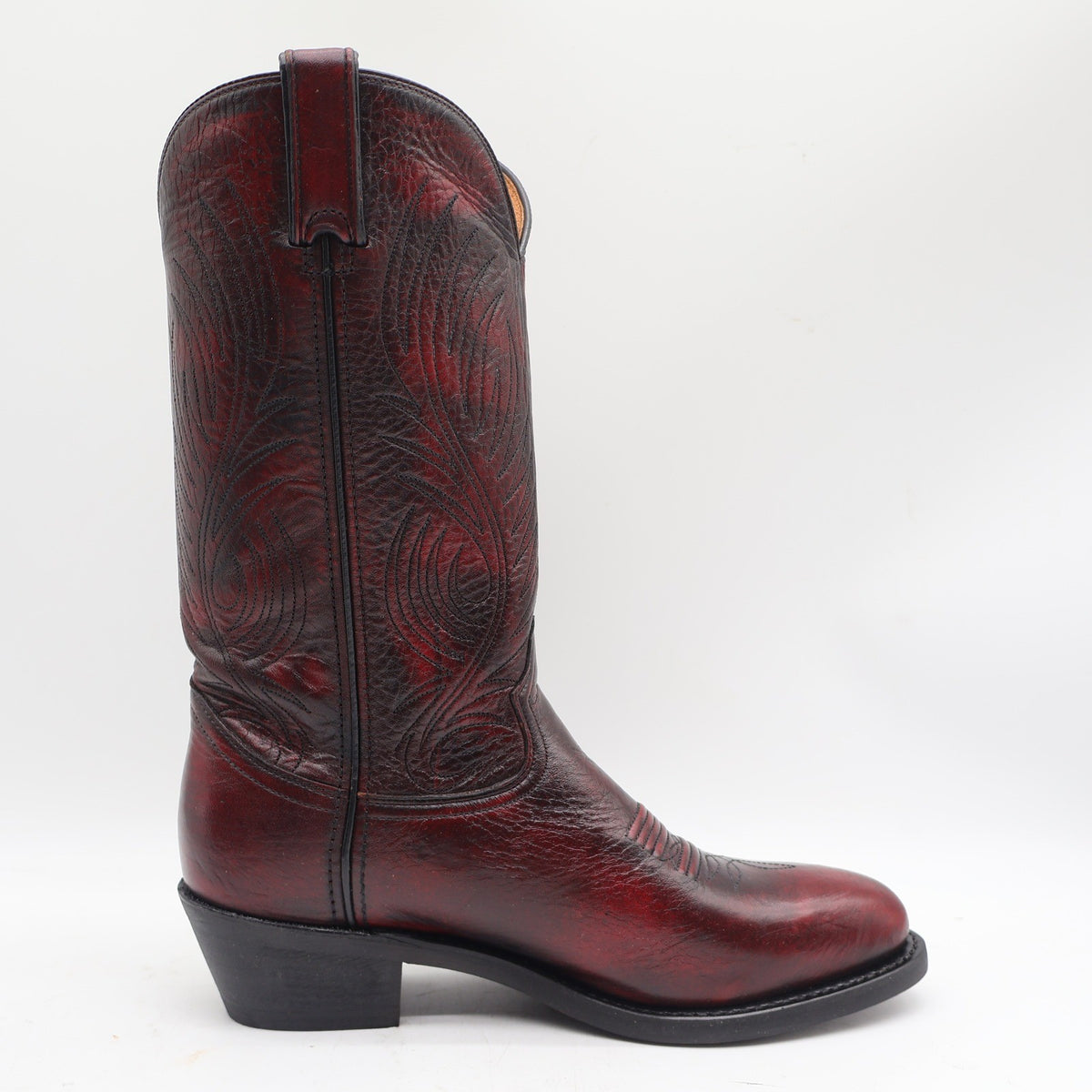 Durango Cowboy Boots Mens 8 D Vintage 2005 Black Cherry Leather Western SW4225 - take2supply