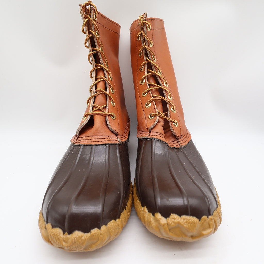 Herman Survivors Vintage 80s Hunter Duck Boots Mens 12 Brown Leather USA NEW - take2supply