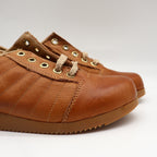 Sportiques Sneakers 7.5 Vintage Deadstock Brown Leather Gum Ripple Sole Romania - take2supply