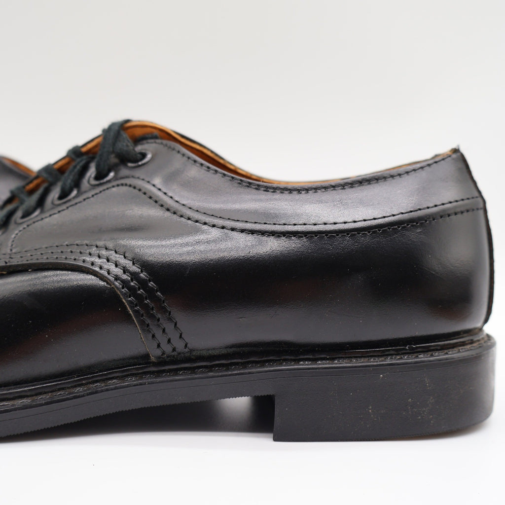 Walker Shoes Vintage Black Leather Oxford Shoes Mens 7.5 Deadstock Uniform Dress - take2supply