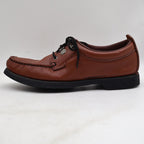 Walker Casuals Moccasin Toe Oxford Mens 8 Vintage Brown Cowhide Leather 7253 - take2supply